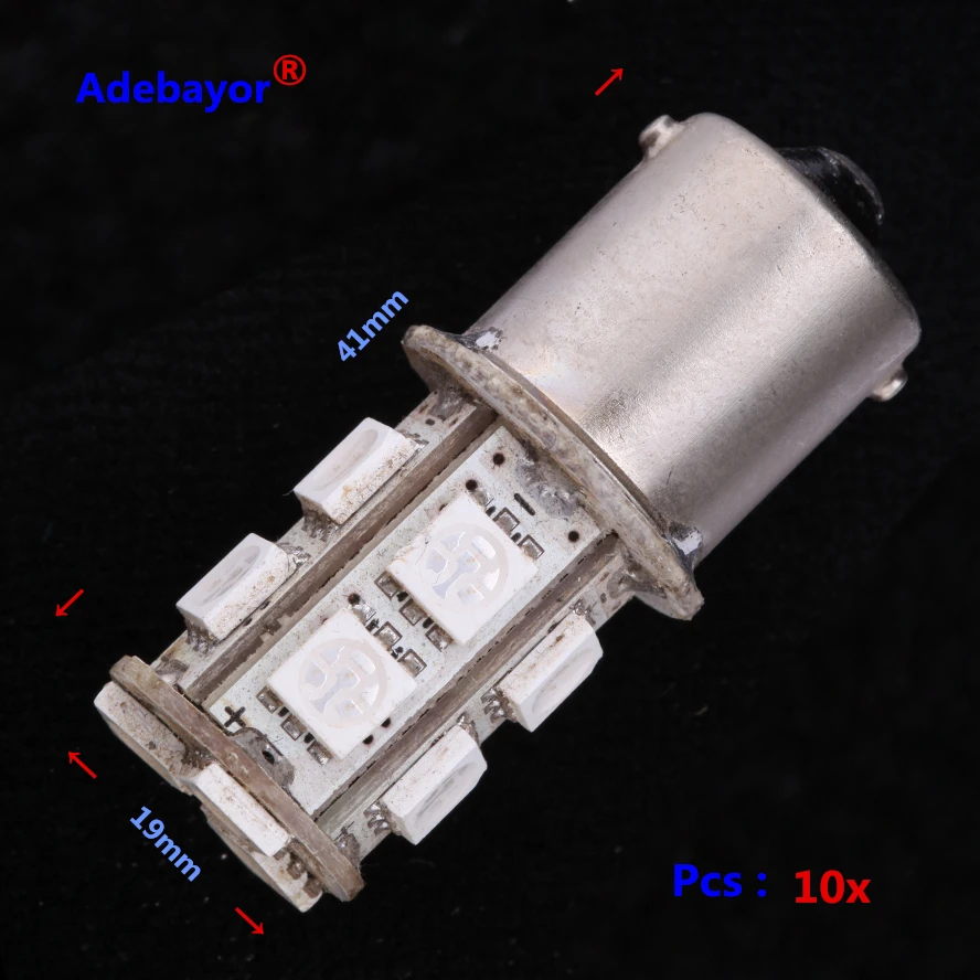 10 шт./лот 1156 Ba15s p21w 13 LED SMD 5050 Автомобильные поворотные задние тормозные лампы