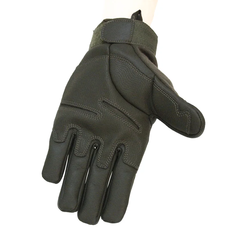 Тактический черный перчатки полный палец одежда из искусственной кожи HellStorm в