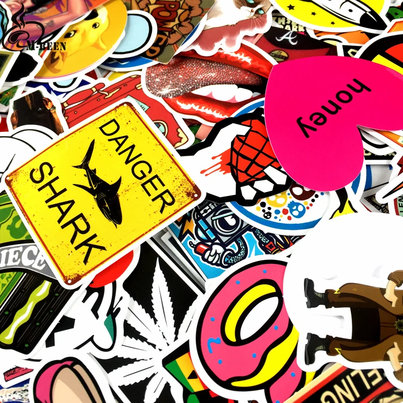 100 шт./упак. не повторяя граффити наклейки в ретро стиле с проектом &quotмаленький