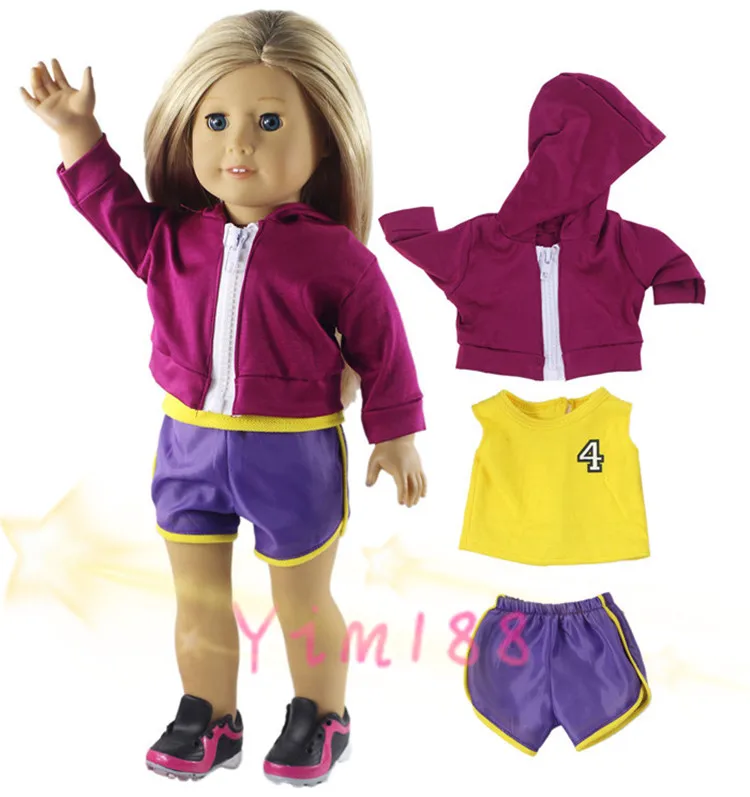 Новый стиль 10 комплектов кукольной одежды для 18 дюймовых американских кукол