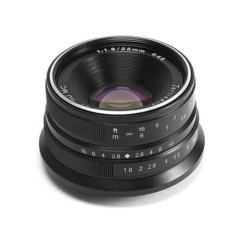 Объектив 7artisans 25 мм F1.8 Prime для микро одной серии sony E Mount micro 4/3 или fiji XF mount canon M Micro