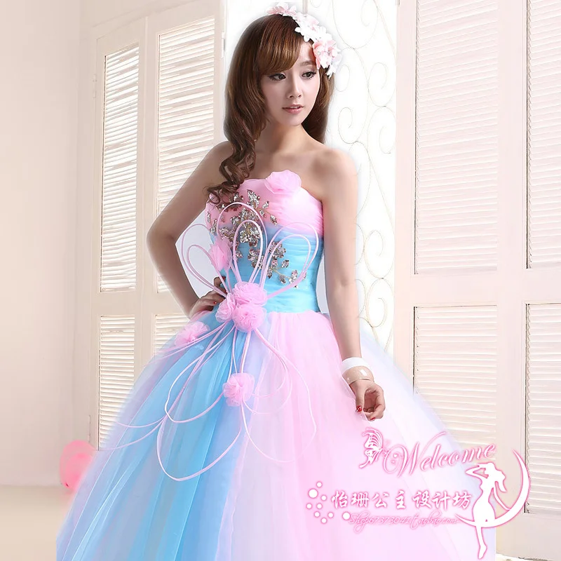 Элегантное бальное платье без бретелек с бисером со шнуровкой для выпускного