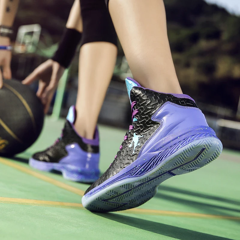 2018 Популярные баскетбольные кроссовки с высоким берцем для мужчин женские