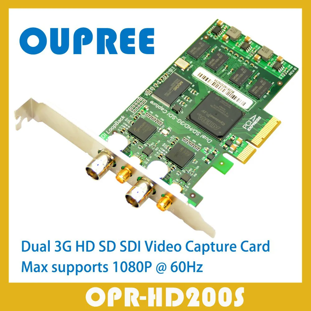 OPR HD200S одновременная захват двойной 3G HD SD SDI видеозахват карты с циклической