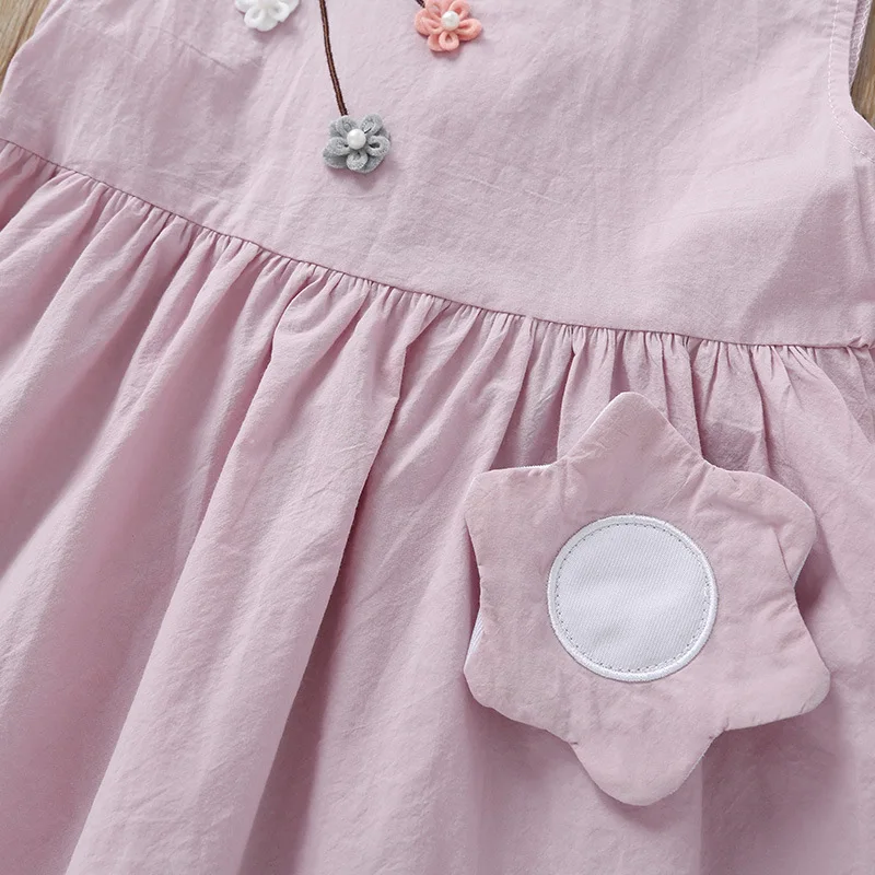 Платье детское ТРАПЕЦИЕВИДНОЕ без рукавов с круглым вырезом | Мать и ребенок