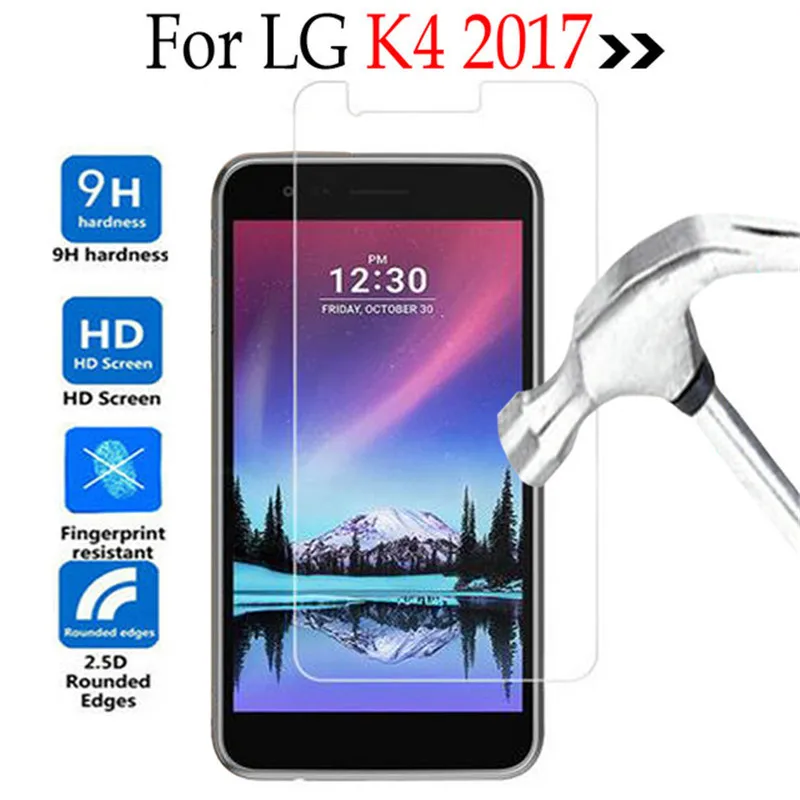 Закаленное стекло для LG K4 2017 защита экрана защитная пленка 9H закаленное M160 K 4 Phoenix