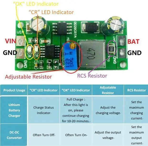 2in1 Батарея Зарядное устройство &amp DC-DC понижающий преобразователь 3v 5v 3 v 7 V 4 2 12V F