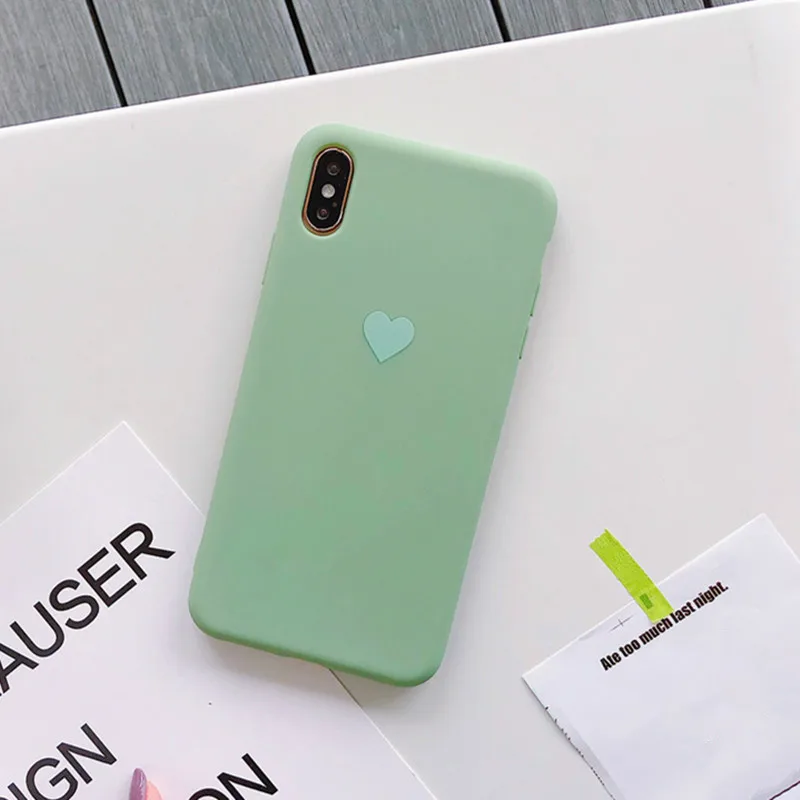 GCWXRO Candy Silicone Cases For Huawei P30 P20 P10 Pro Nova 4 3 3E 3i 2S Mate 20 10 20Pro Cute Red Heart Pattern Mate20 Case |