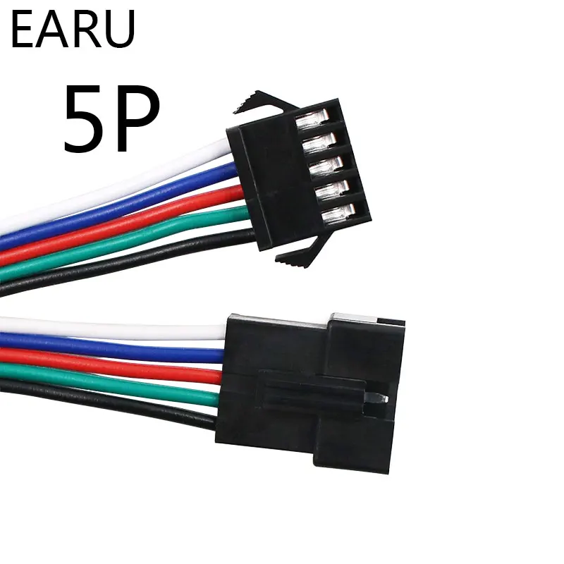 10 пар 15 см JST SM 2P 3P 4P 5P 6P штепсельная розетка провод «Папа-мама» разъем светодиодный полосы лампы Драйвер разъемы быстрый адаптер