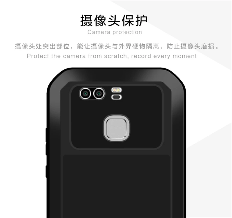 Алюминиевый металлический чехол LOVE MEI для huawei P9/P9 Plus, защитный противоударный водонепроницаемый чехол для huawei P9 Plus, чехол