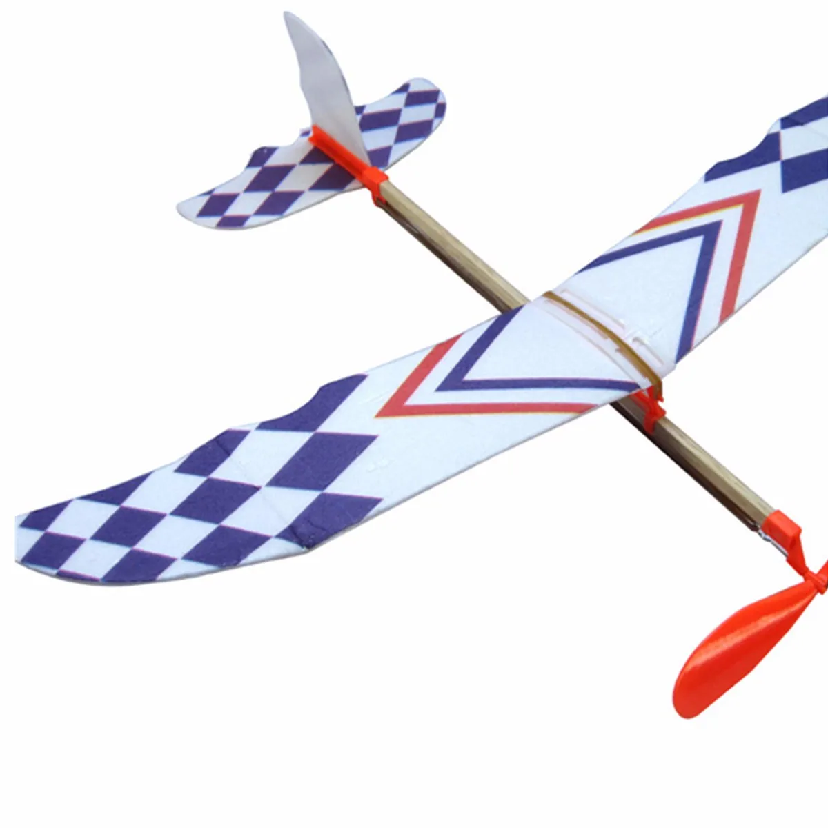 DIY Пластиковый пенопласт эластичный резиновый приведенный в действие летающий