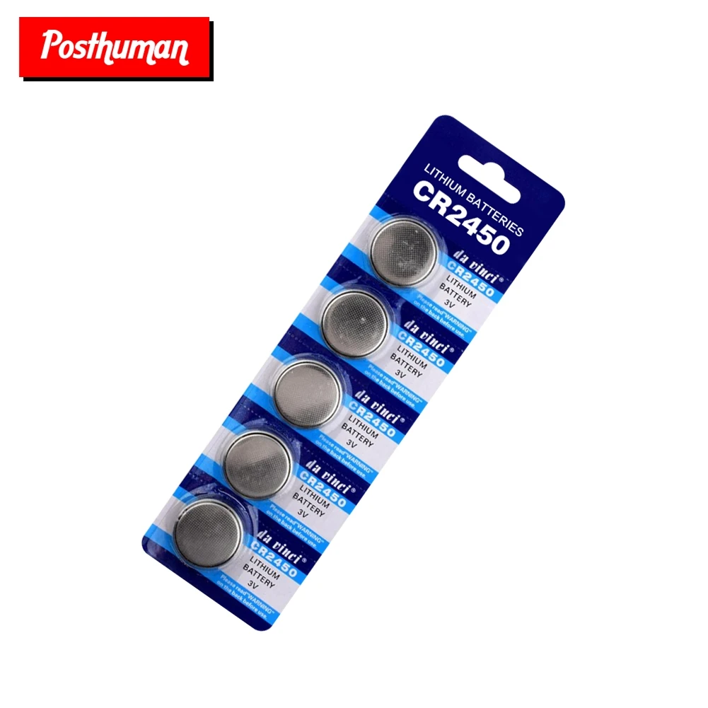 Postuman 5 шт. CR2450 2450 3 В литиевая монета ячеек кнопка батареи CR2450 DL2450 BR2450 LM2450 KCR5029 для основной платы калькулятор