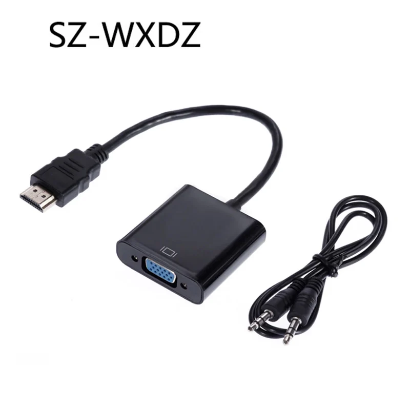 SZ-WXDZ HDMI к VGA кабель мужчин и женщин видео аудио конвертер адаптер 1080p для Xbox 360 PS4 ПК