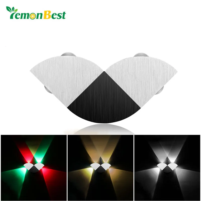 Современный Стиль интерьера бабочка Форма настенный светильник алюминий вверх