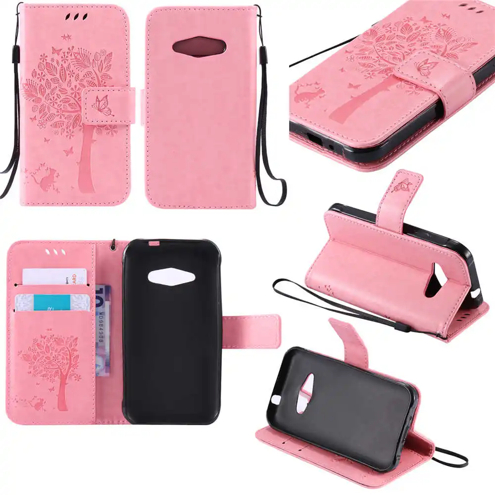 Чехлы для телефонов с изображением бабочки и дерева Samsung Galaxy J1 Ace бумажник слот