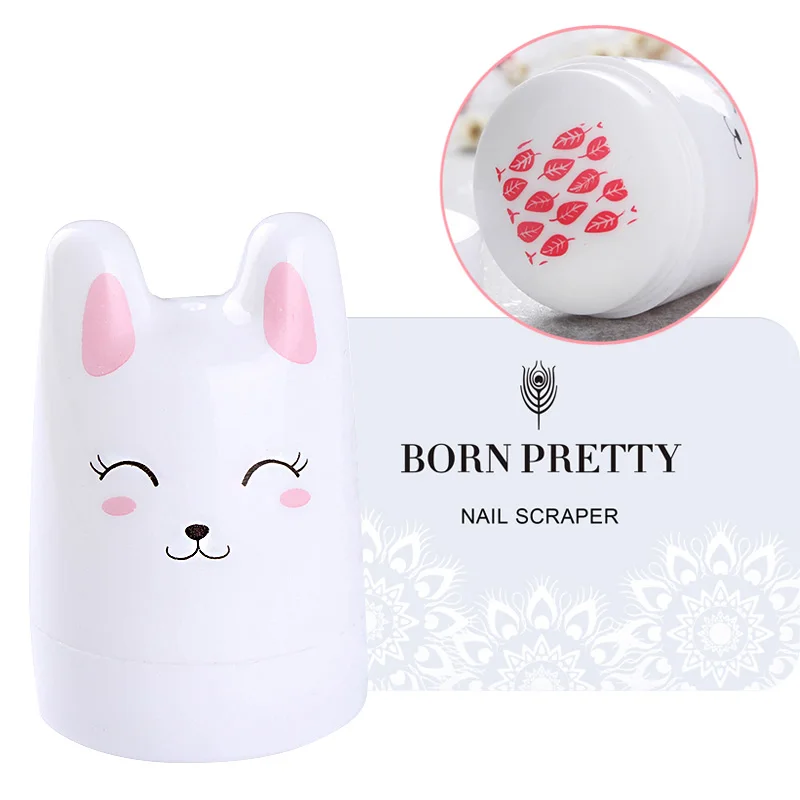 Pattern 14 BORN PRETTY дизайн ногтей Силиконовый Зефир стемпер скребок прозрачный желе розово-красный двойной головкой Одна Головка стемпер скребок - Цвет: Pattern 14