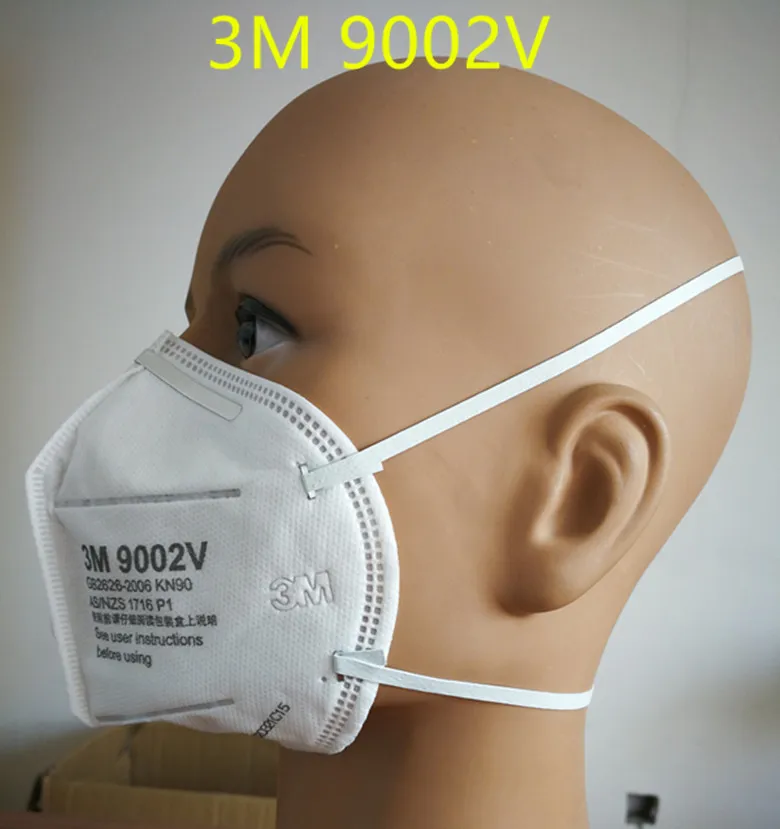 5 шт. 3 м 9002V анти пыли PM 2,5 маска против гриппа дыхательный клапан нетканый материал маска для взрослых KN90 респиратор