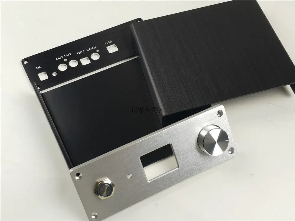 Мини чехол для ES9038Q2M DAC шасси с tft экраном + Синяя светодиодная кнопка