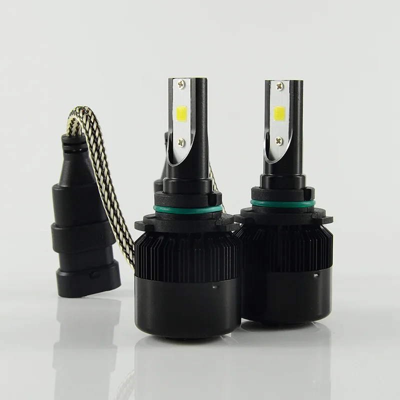 Светодиодный турбо вентилятор 1 комплект 9006 HB4 60 Вт 6400LM C6S COB 6500K|Передние LED-фары