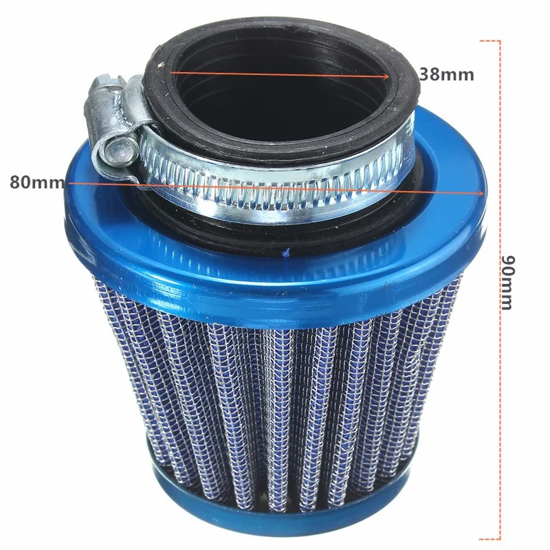 38 мм 125CC мини мотоцикл для мотокросса воздушный фильтр для SDG/KLX/SSR красный синий