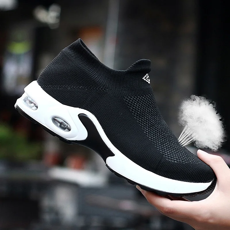 

WDZKN Fashion Breathable Air Mesh Summer Shoes Women Sneakers Slip On Comfortable Sneakers Female Zapatillas Mujer Big size 42