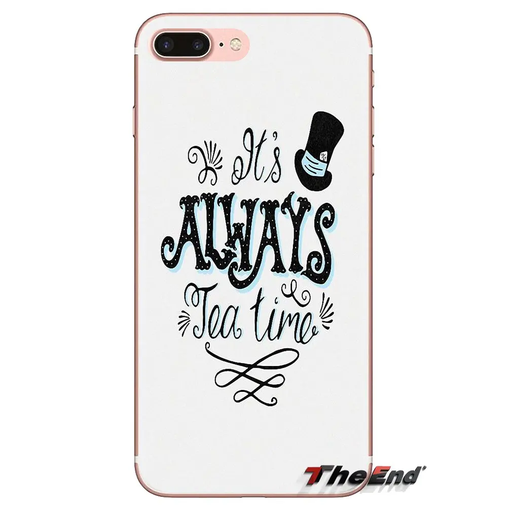 Чехол для мобильного телефона It's always tea time Art Quote Samsung Galaxy S3 S4 S5 Mini S6 S7 Edge S8 S9 S10 Plus