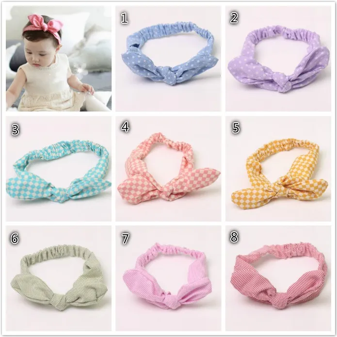 Декоративный головной убор для девочек с ушками кролика, резинки и ободки для волос, орнаменты в виде головных повязок для новорожденных и детей.