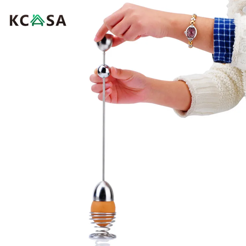 KCASA KC ET047 нержавеющая сталь яйцо нож для ракушек Топпер резак Cracker молоток кухня
