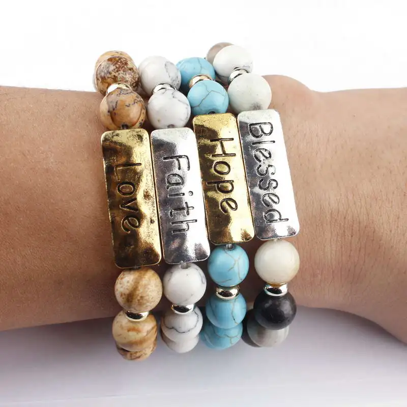 Новинка 2020 браслеты из натурального камня с бисером женские гравировкой