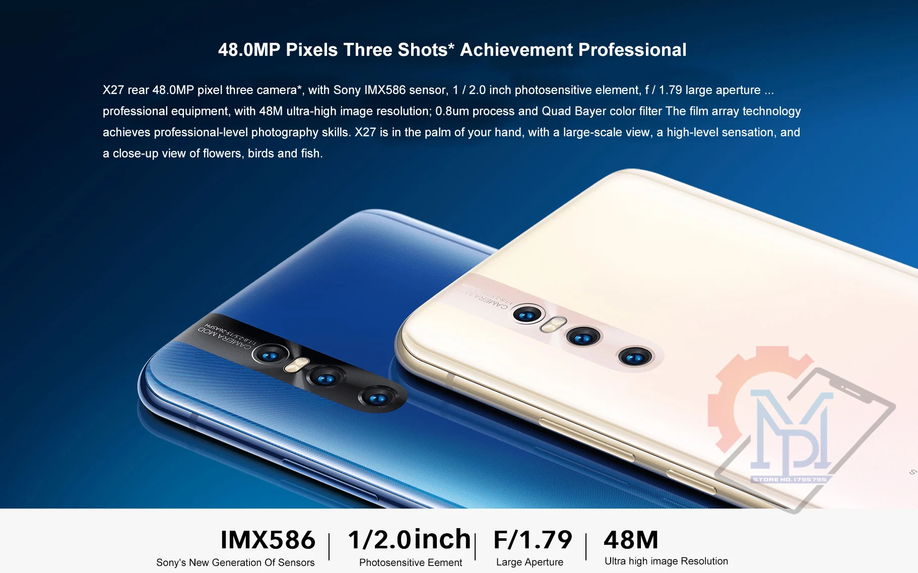 Vivo X27 мобильный телефон 6,39 дюймов 8 ГБ ОЗУ 128 Гб ПЗУ Snapdragon 675 Android 9 4000 МП три кадра мАч смартфон