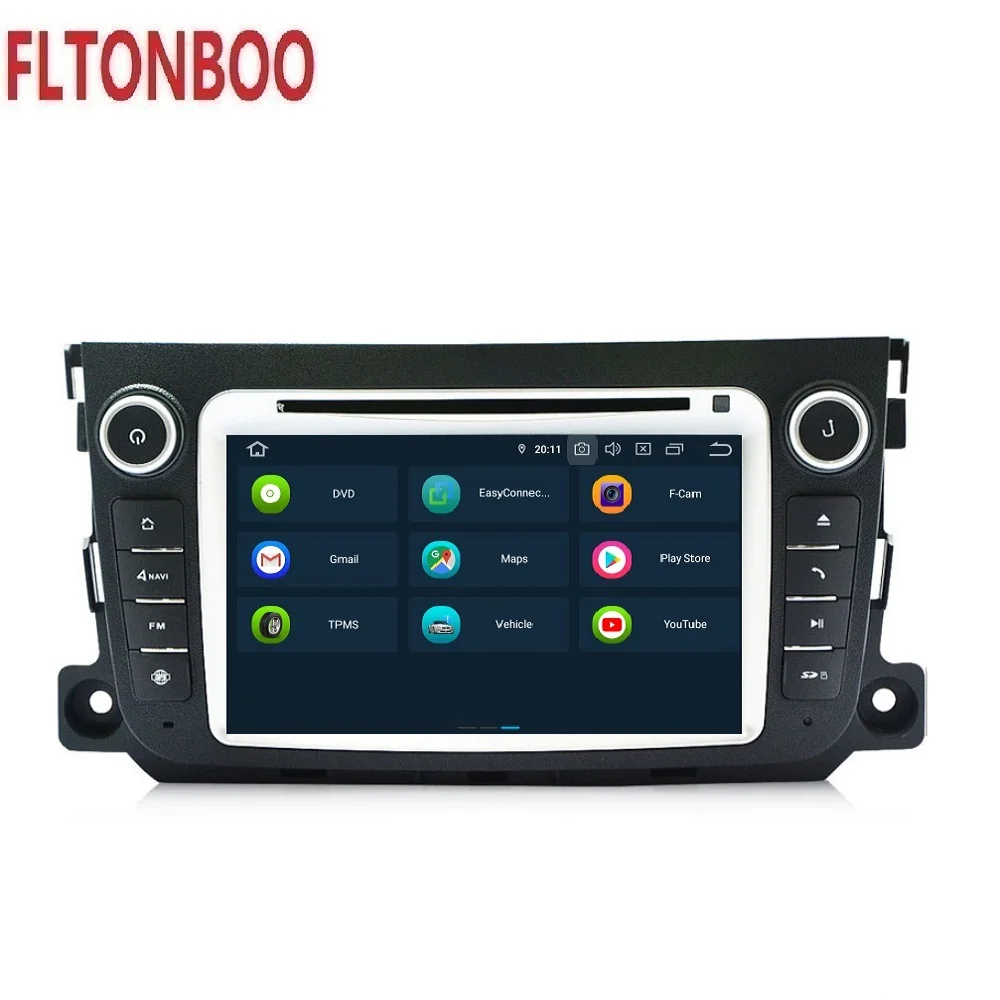 " Android 9 для Mercedes Benz Smart fortwo 2011 2012 2013 Автомобильный gps навигация, радио, Восьмиядерный, px5, Wifi, 3g, RAM4GB ROM64G