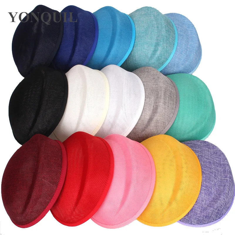 

15 Colors 18 CM Imitation Sinamay Fascinator Base DIY Hat Women Party Headwear Occasion Wedding Church Fascinator Bases 5Pcs/Lot