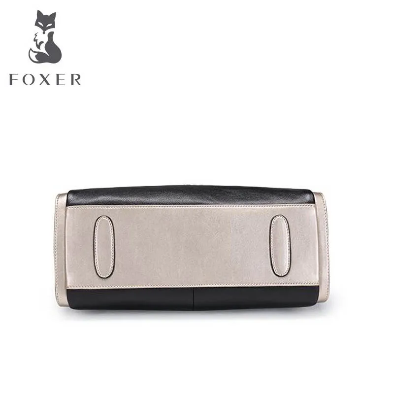 Новинка 2020 качественная модная сумка FOXER из натуральной кожи объемная мессенджер