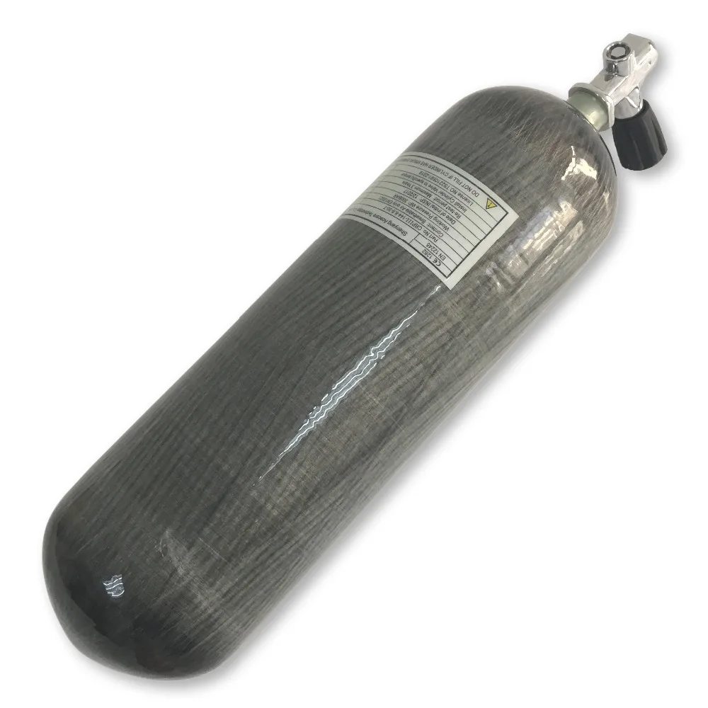 2018 Новый 6.8L 300bar 4500psi Мини-резервуар для подводного плавания композитный цилиндр