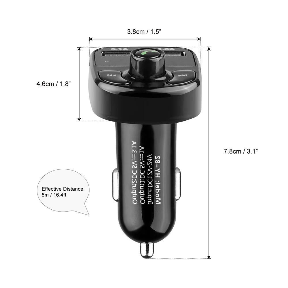 ONEVER fm передатчик беспроводной Bluetooth автомобильный комплект громкой связи MP3