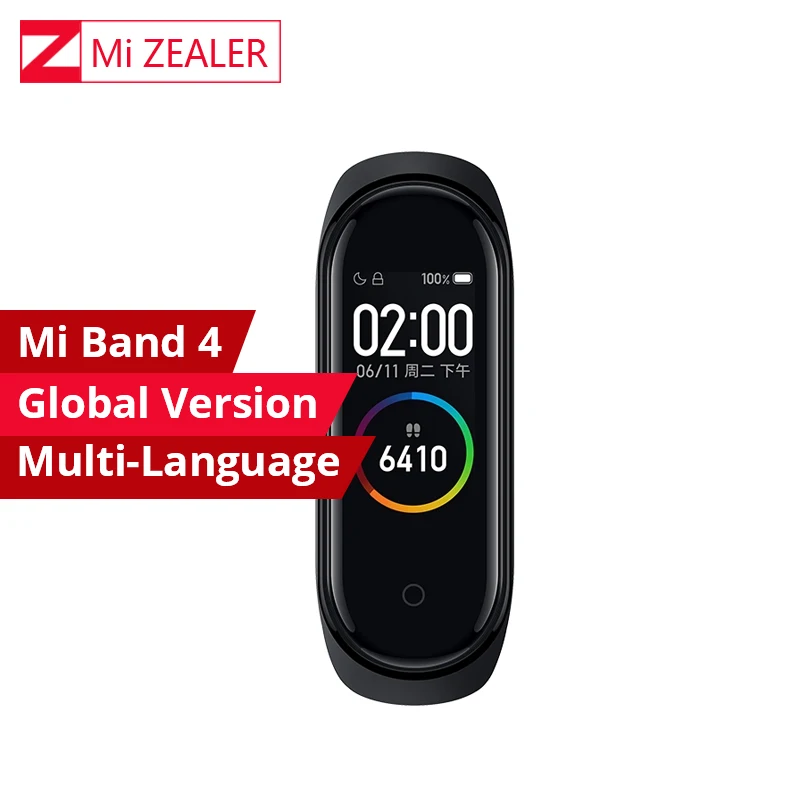 Глобальная версия Xiaomi Miband 4 умный Браслет сердечного ритма фитнес 3 цвета AMOLED