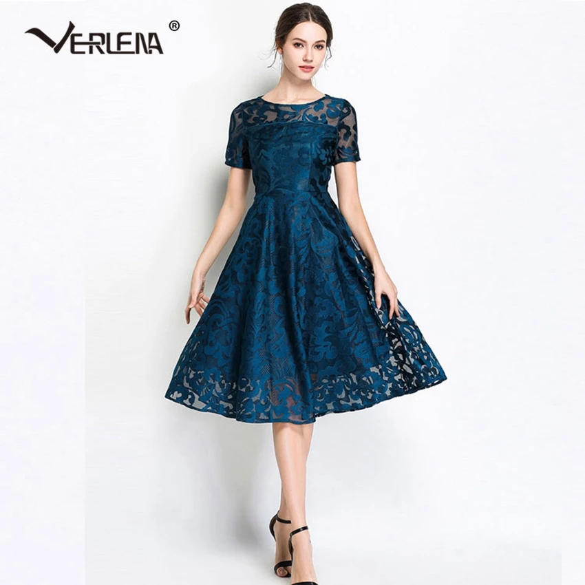 Verlena New 2019 размера плюс 5XL элегантные длинные красные платья с коротким рукавом и