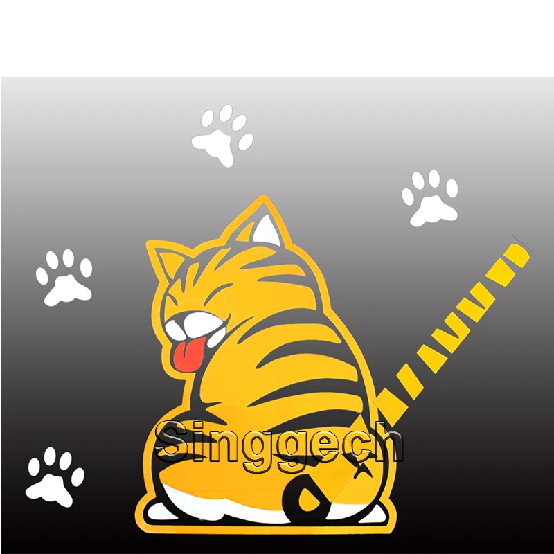 Стайлинг автомобиля задние окна наклейки для стеклоочистителей кошки VW Polo Volkswagen