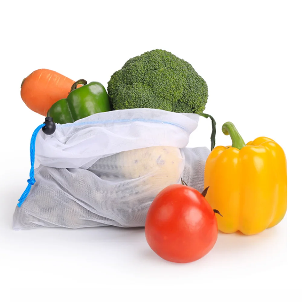 10 шт. многоразовые сетчатые пакеты для производства моющиеся мешки хранения