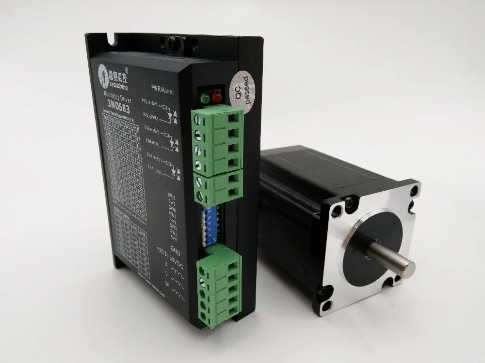 Шаговый двигатель с ЧПУ Leadshine 3ph NEMA23 57 мм 1 5 Нм 20 ~ 50 В постоянного тока 2 а для
