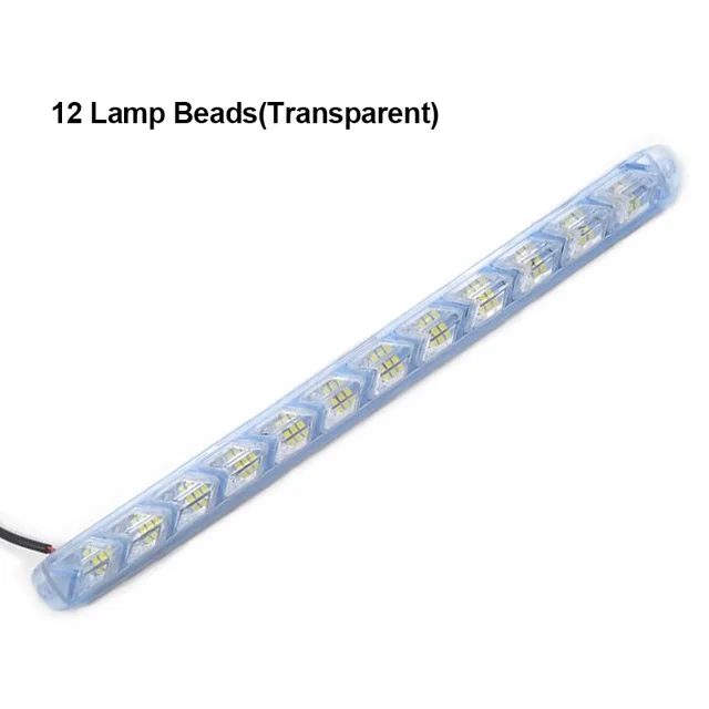 12LED-White NWIEV 1 комплект Автомобильный светодиодный DRL противотуманный фонарь поворотники с желтым рулевым управлением для Ford Focus 2 3 VW Passat B6 B5 B7 B8 Kia Rio Ceed Sportage - Испускаемый цвет: 12LED-White