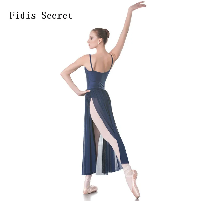 Платье-трико для взрослых фиолетовое/зеленое/темно-синее топико девочек