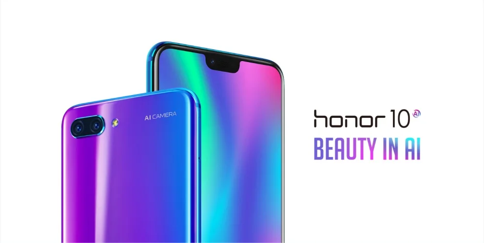 Оригинальная honor 10 глобальная версия смартфона NFC 5," экран 2280x1080 камера 3400 мАч процессор unicorn 970AI