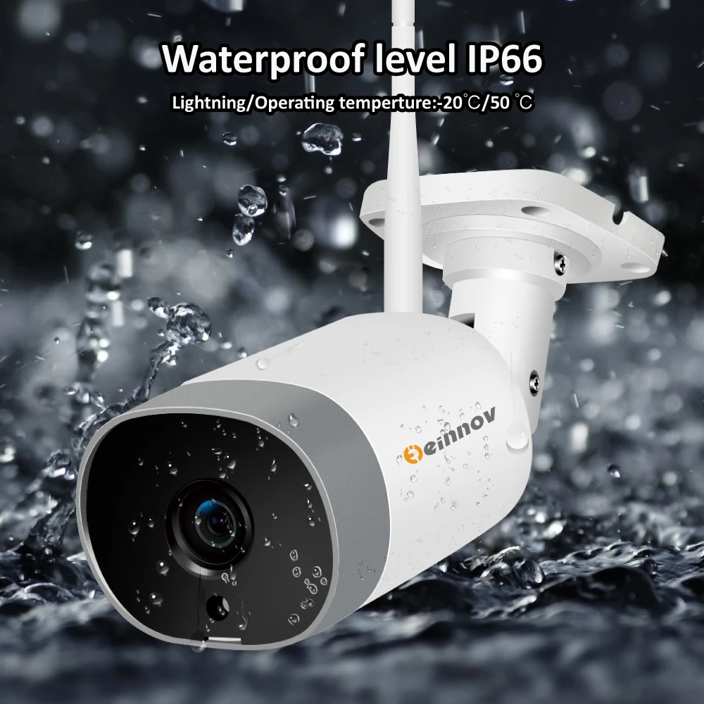 Einnov Wifi IP камера CCTV аудио система камера безопасности 1080P HD беспроводная камера видеонаблюдения Onvif P2P внешний слот для sd-карты