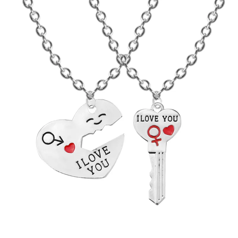 Парный брелок с надписью I LOVE YOU Heart кольцо Love Arrow цепочка для ключей подарок на