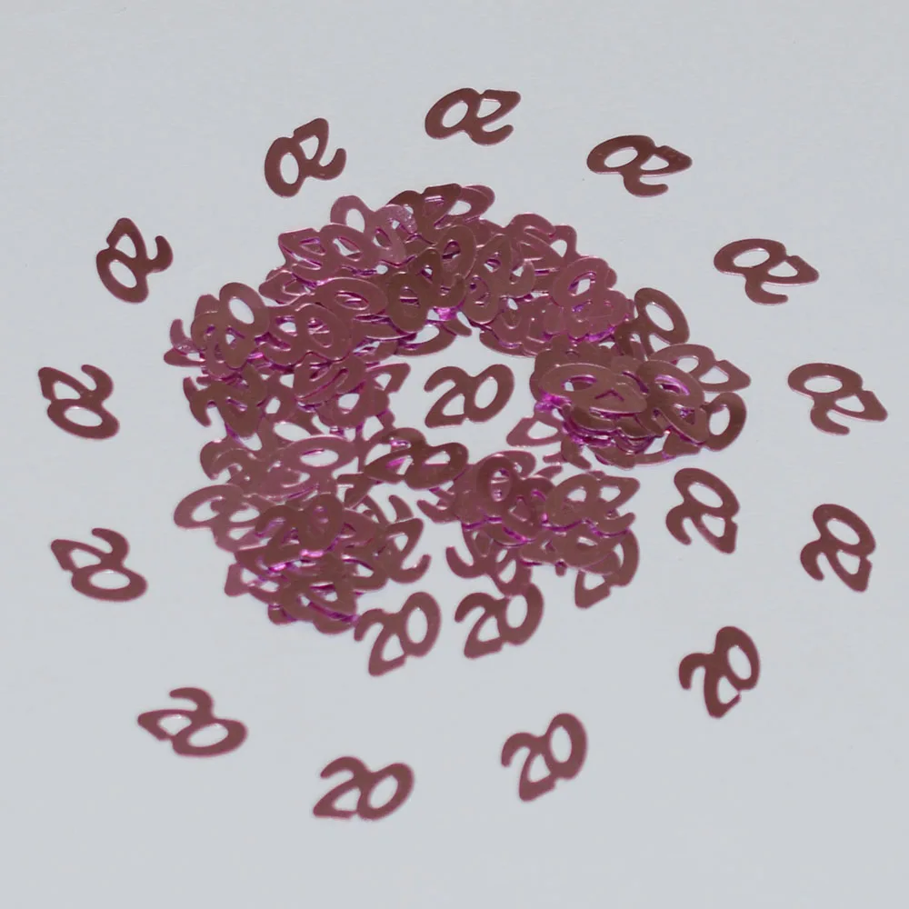 Цифры цифры в виде цифр 150 г розовые 13/16/18/20/21/30/40/50/60/70/80|confetti spray|confetti storetable confetti |