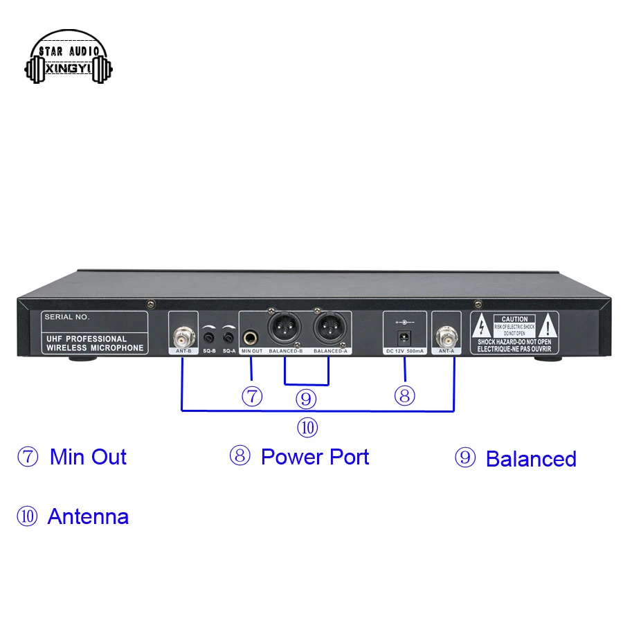 Профессиональный UHF беспроводной микрофон Интеллектуальная Индукционная
