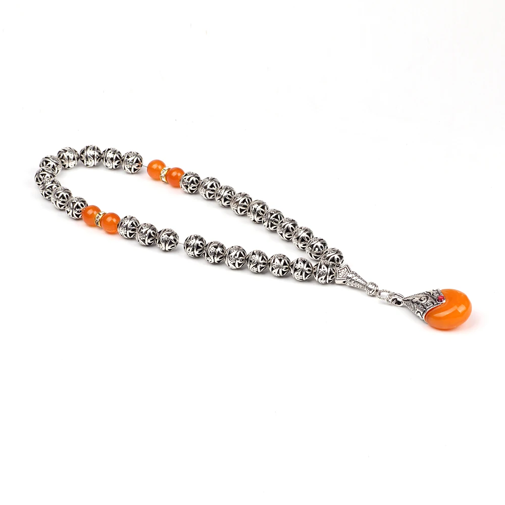 Магазин Tasbih посеребренные Оранжевые Бусины tasbih | Украшения и аксессуары
