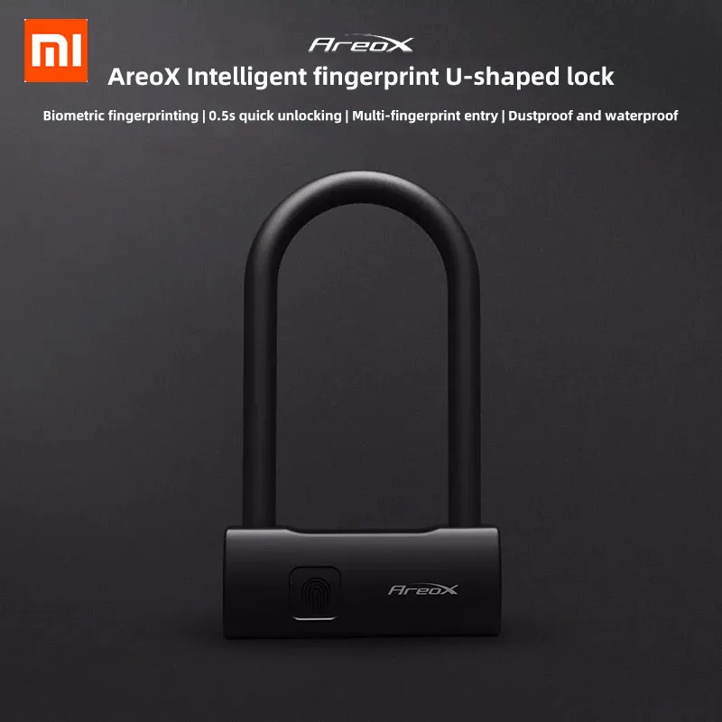 Xiaomi AreoX U8 смарт замок с идентификацией по отпечатку пальца защита от кражи