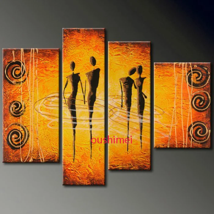 

Hand Painted Abstract Modern Indian Portrait Sexy Nude Women Figure Oil Painting Handmade Wall Artwork Canvas Picture Decorative